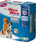 Four Paws Wee-Wee Superior Performance X-Large Dog Pee Pads, 14 Count | Puppy & dog potty training pads, housebreaking supplies, xl puppy pads, pet supplies, 24-hour floor protection, 28" x 34"