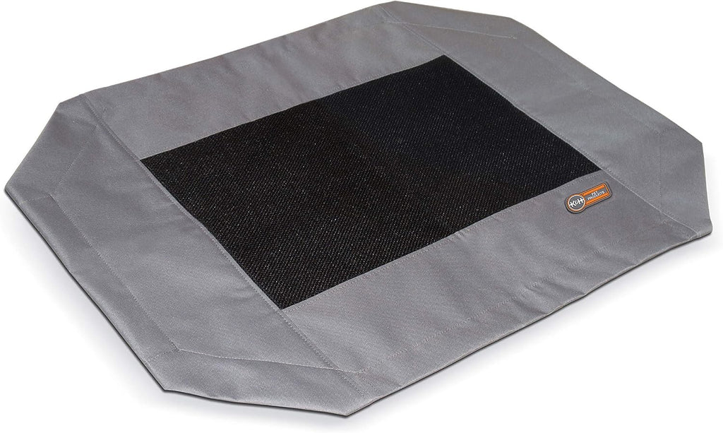K&H PET PRODUCTS Original Pet Cot Replacement Cover (Cot Sold Separately) - Gray/Black Mesh, Medium 25 X 32 Inches