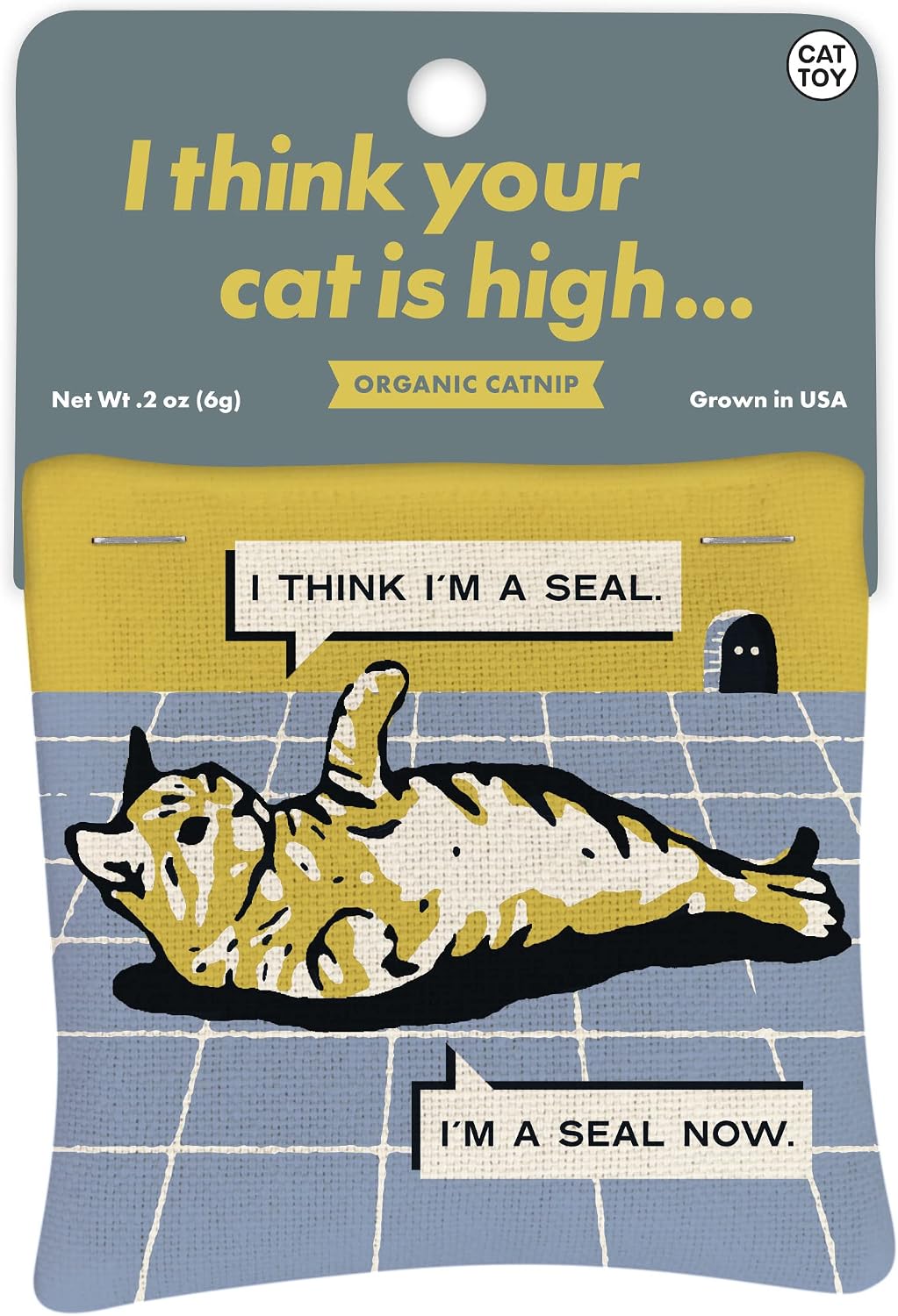 Blue Q Catnip - Cute Cat Toys for Biting with Funny Graphics - Your Cat is