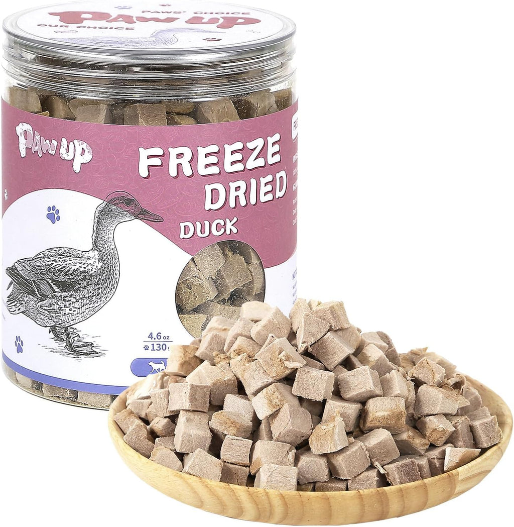 PAWUP Freeze Dried Cat Treats, Duck Breast, Single Ingredient, 4.6oz