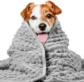 LaSyL Weighted Blanket for Pets | Thunder Blanket for Dogs Anxiety | Premium Soft Minky | Relaxation & Calming & Anti Anxiety | Used in Car, Bed, Couch | Dark Grey, Washable Medium (32"x40")