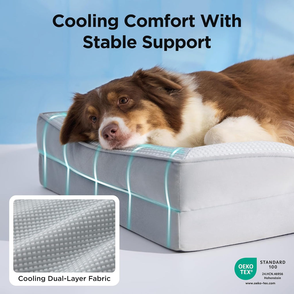 Bedsure Cooling Dog Beds Large Sized Dog Washable Original Design