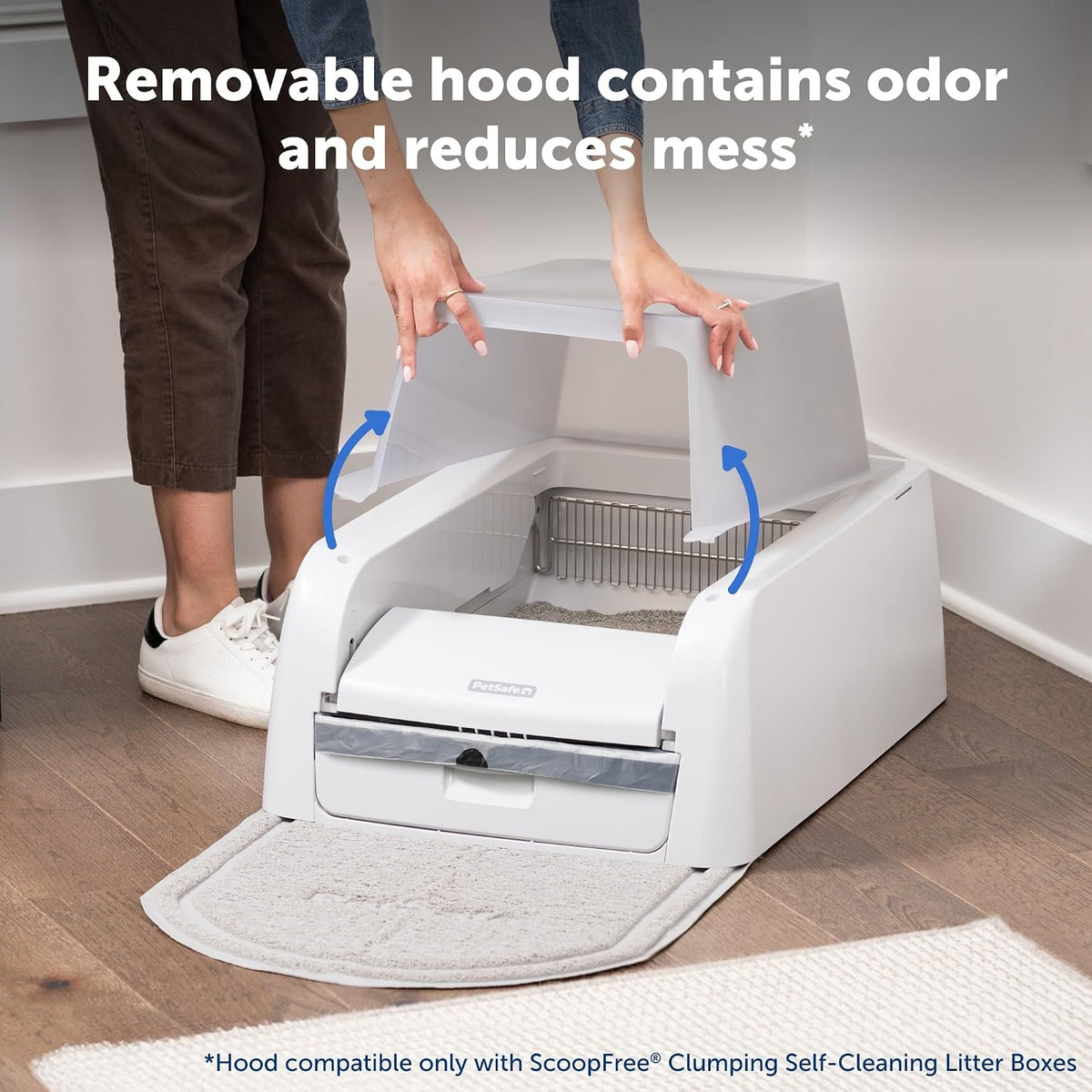 PetSafe ScoopFree Clumping Self Cleaning Litter Box Hood & Accessory Bundle