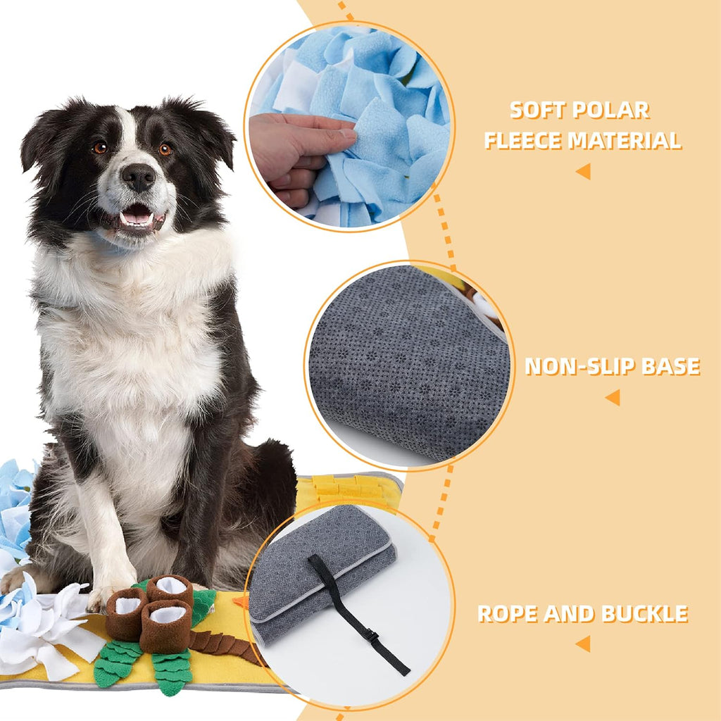 Snuffle Mat for Large Dogs Sniff Mat for Cats, 30" x 18"