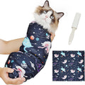Supet Cat Grooming Wrap for Nail Trimming, Self-Adherent Calm Cat Swaddle