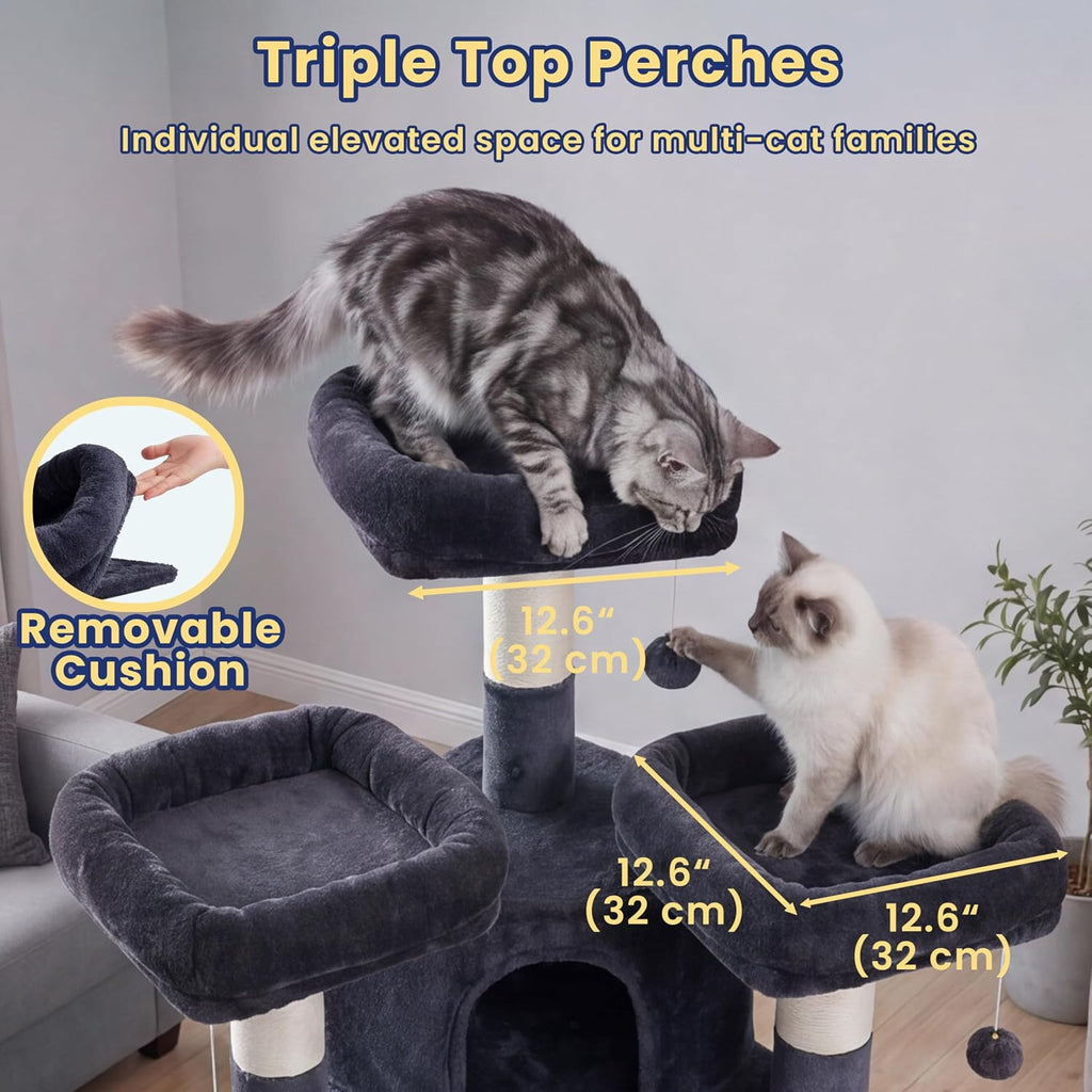 Cat Tree, 81.1" Tall Heavy Duty Cat Tower for Large Cats VCT032G