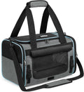rabbitgoo Cat Carrier Soft with Rollable Flap, Travel Safe for Car Airline