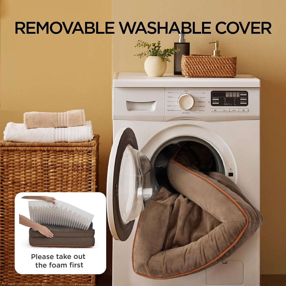 Bedsure Orthopedic Dog Beds Large Sized Dog Washable Original Design