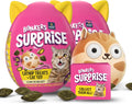 Bonkers Cat Surprise Catnip Flavor Cat Treats with Toy Surprise, 100g Egg Case with Blind Box Cat Toy (1 of 8 Collectible Toys) (Pack of 2)