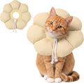 Avont Soft Cat Cone S Apricot Post-Surgery Anti-Lick Adjustable