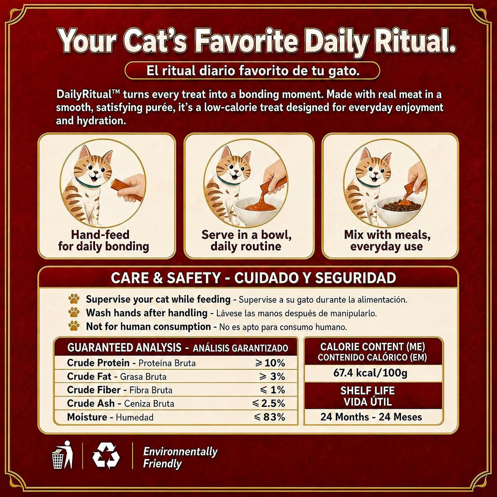 High-Meat Lickable Cat Treats 50 Count,Squeezable Creamy Purée with Vitamin E, 0.53 Ounces per Tube,Chicken & Seafood Variety