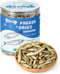 PAWUP Cats Treats Freeze Dried Minnows, Bite-Sized Minnows Snacks, 3.5 oz