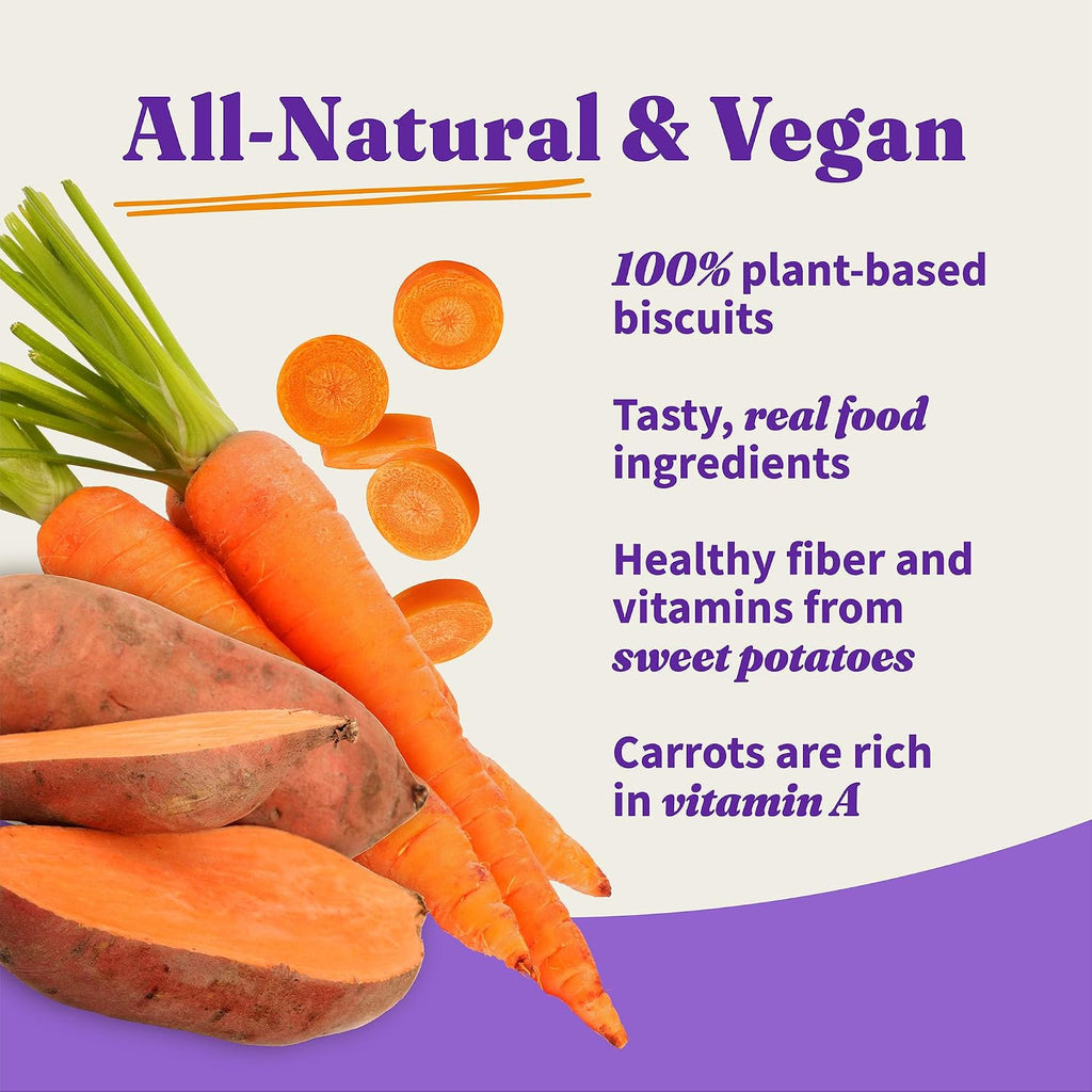 Halo Holistic Plant-Based Dog Treats, Sweet Potato & Carrots, 8 oz