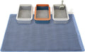 Cat Litter Mats-Extra Large 47''x36'' Litter Catcher Mat for Cat-XXL Litter box Matt for Floor-2 Layer Catcher Rug for Pet kitty Litterbox-Waterproof Urine Proof,Non-Slip,Blue