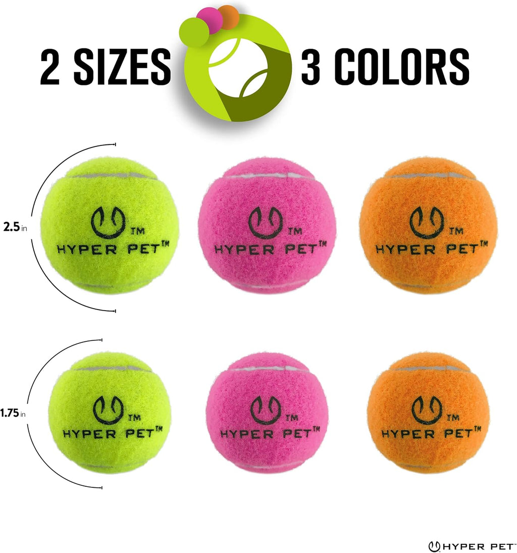 Hyper Pet MINI Tennis Balls for Dogs Safe Dog Toys & Tennis Balls for Exercise, Training, Hyper Pet K9 Kannon Dog Ball Launcher) Bright Colored Interactive Orange Pack of 4 | Safe playthings for exercise and training, works with the K9 Kannon launcher,...