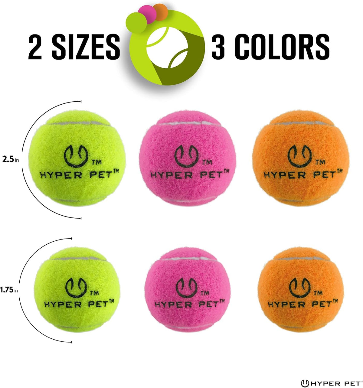 Hyper Pet MINI Tennis Balls for Dogs Safe Dog Toys & Tennis Balls for Exercise, Training, Hyper Pet K9 Kannon Dog Ball Launcher) Bright Colored Interactive Orange Pack of 4 | Safe playthings for exercise and training, works with the K9 Kannon launcher,...