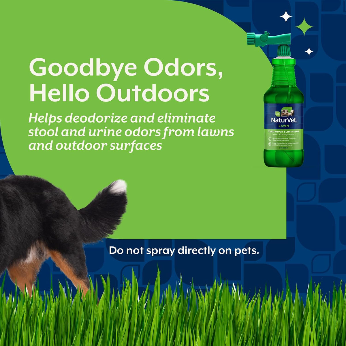 NaturVet Yard Odor Eliminator for Outdoor Dog Odors- 32 oz