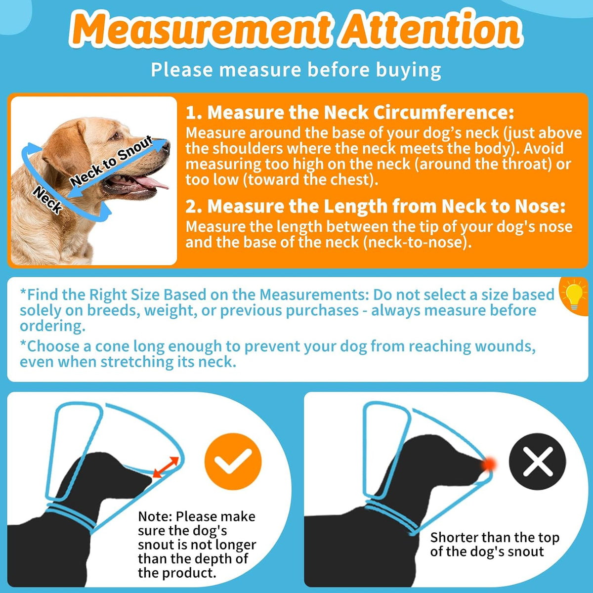 Dog Cone Collar, Clear Soft Cone to Stop Licking, Breathable Mesh