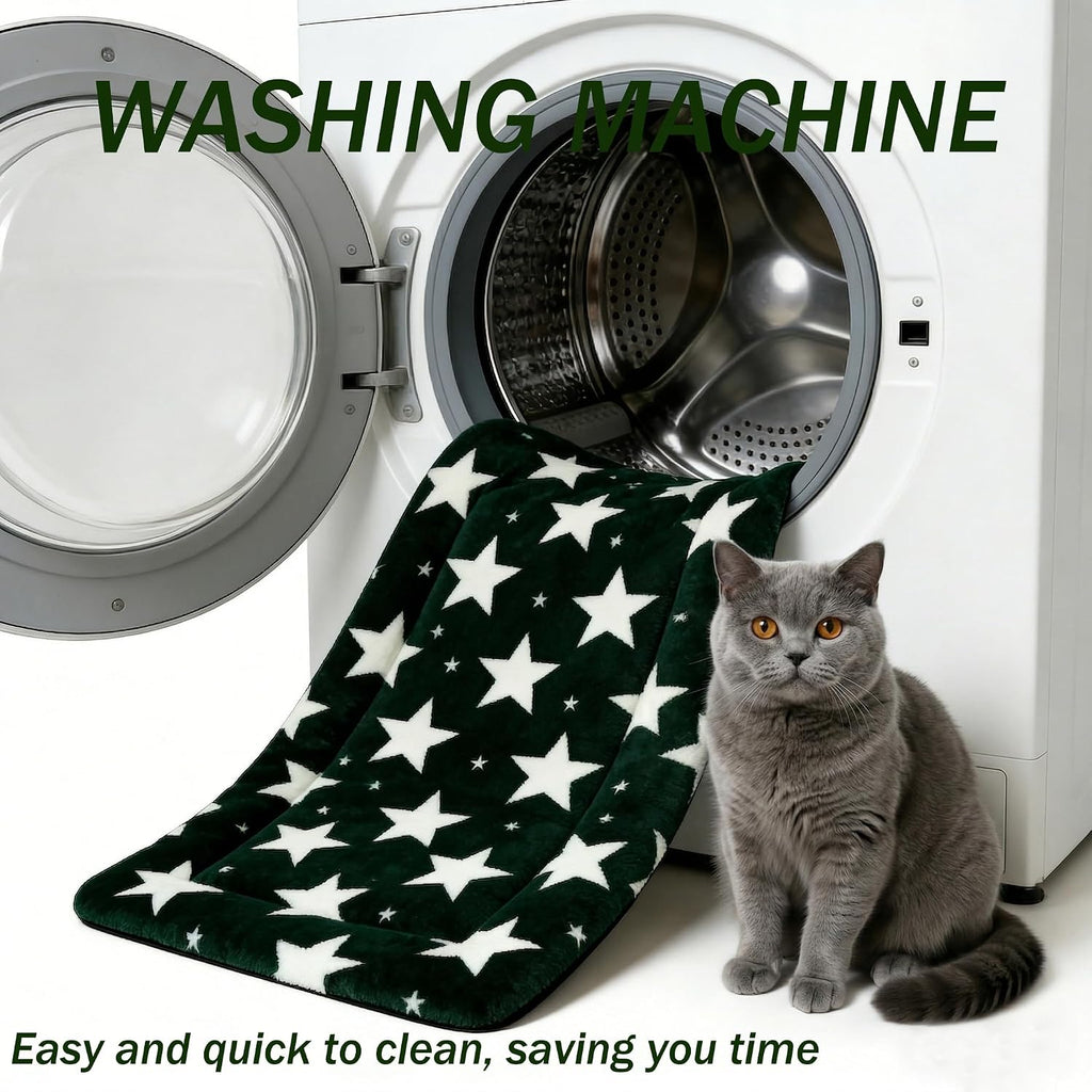 Cat & Dog Bed Mat - Reversible Dog Crate Bed Mats, Soft & Breathable Kennel Pad, Durable Crate Bed for Extra Small Dogs & Cats