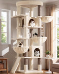 Globlazer Extra Large Cat Tree for Indoor Multiple Cats, S78G, Beige