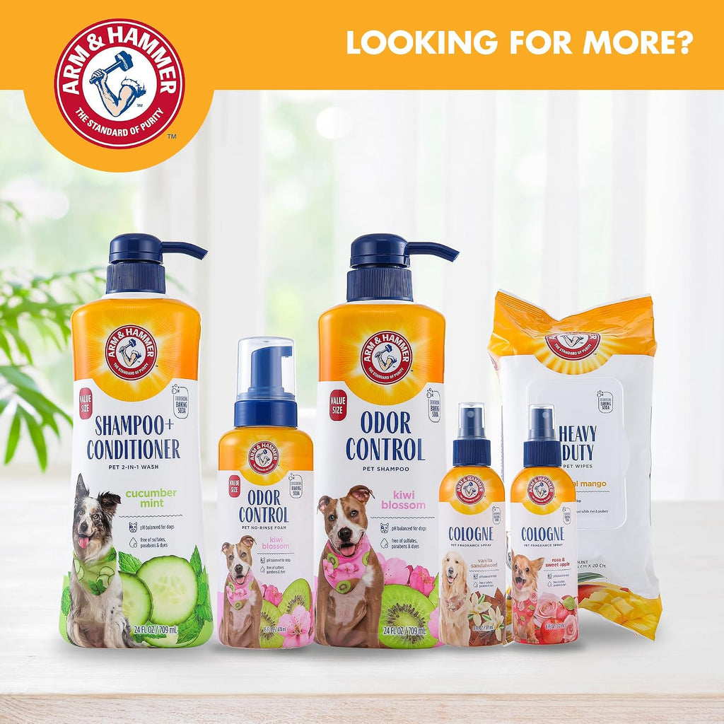 Arm & Hammer Heavy Duty Multipurpose Dog Wipes, Mango Scent, Twin Pack