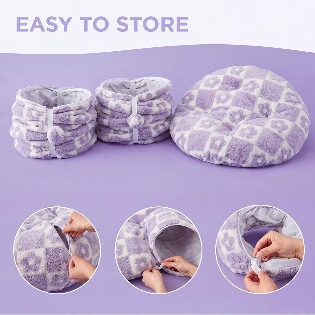 Lesure Donut Cute Jacquard Large Cat Tunnel Bed Kitten Toys for Dog Bunny