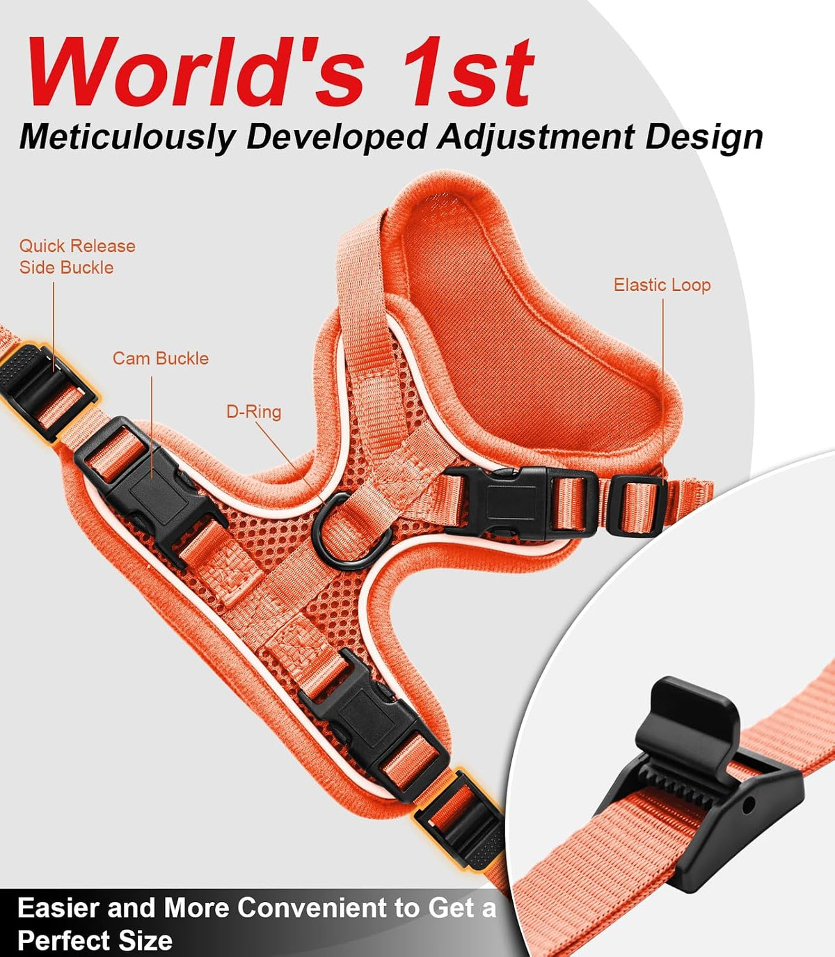 Cat Harness and Leash for Walking Escape Proof Soft Adjustable Cat Leash