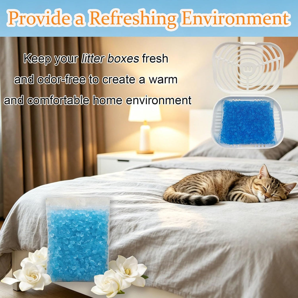 12 Packs Cat Litter Deodorizer Refills Compatible with Whisker OdorTrap Pod