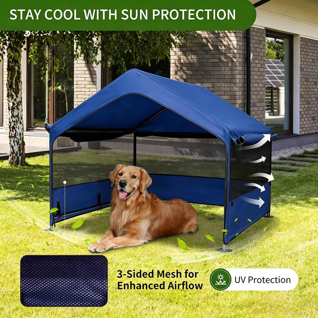 Summertrail Extra Large Dog House Outside, Dog Shade Shelter Tent Outdoor
