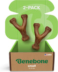 Benebone 2-Pack Wishbone Chew Toy for Aggressive Chewers, Real Bacon, Small | Durable, Multipack, Super Chewer, Made in USA, Dog Bones, Long-Lasting, A Size for Every Dog, Keeps Them Busy