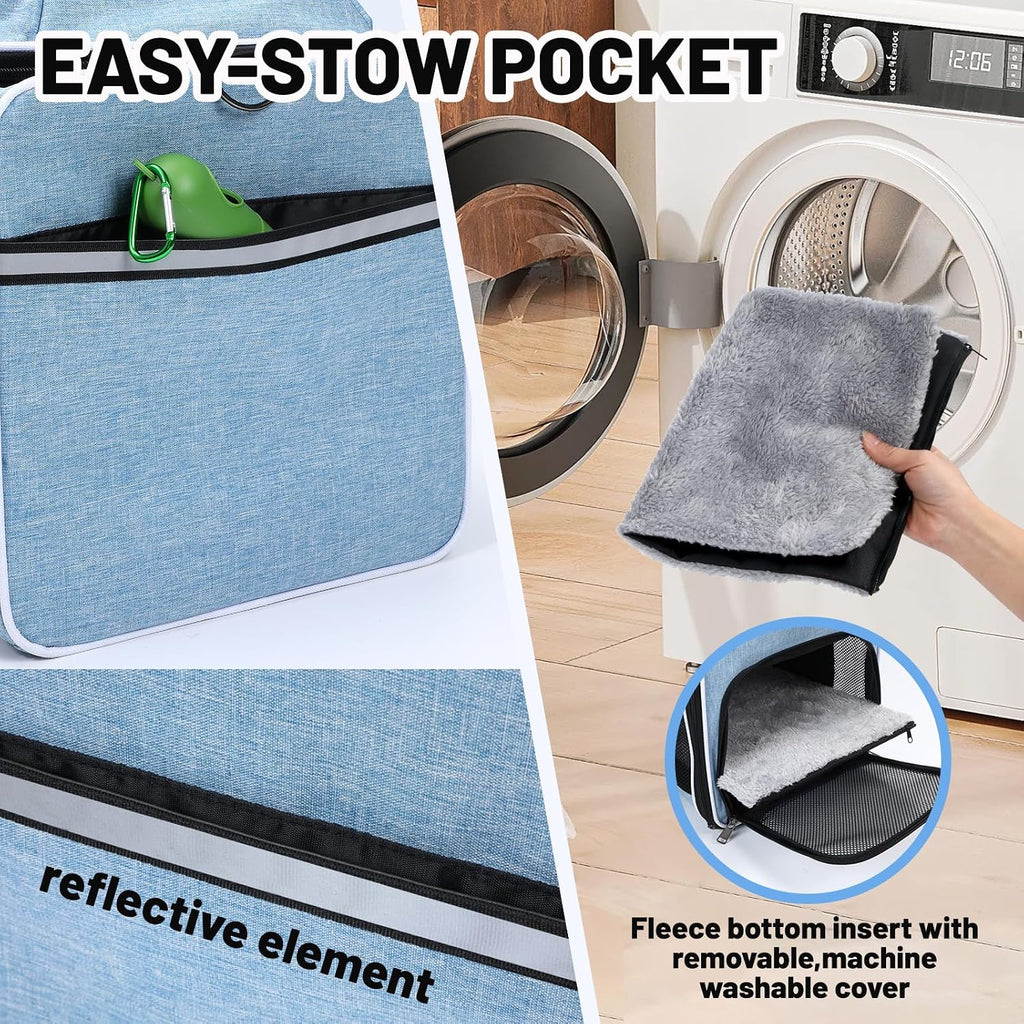 Cat Carrier Top-Expandable 18x11x11, United Delta American Airline Approved