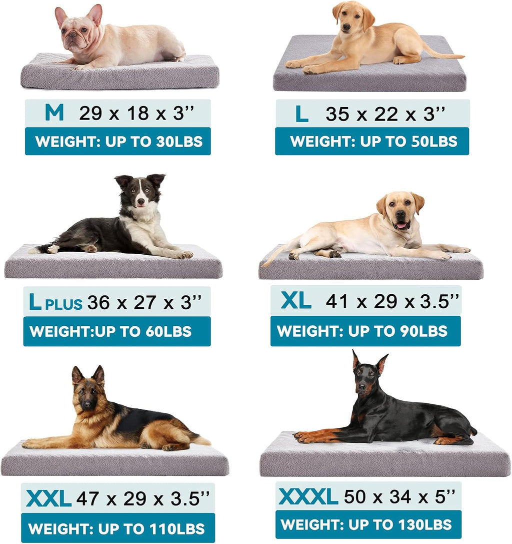 WATANIYA PET Cooling Dog Beds for Large Dogs, 35-Inch Dog Crate Bed