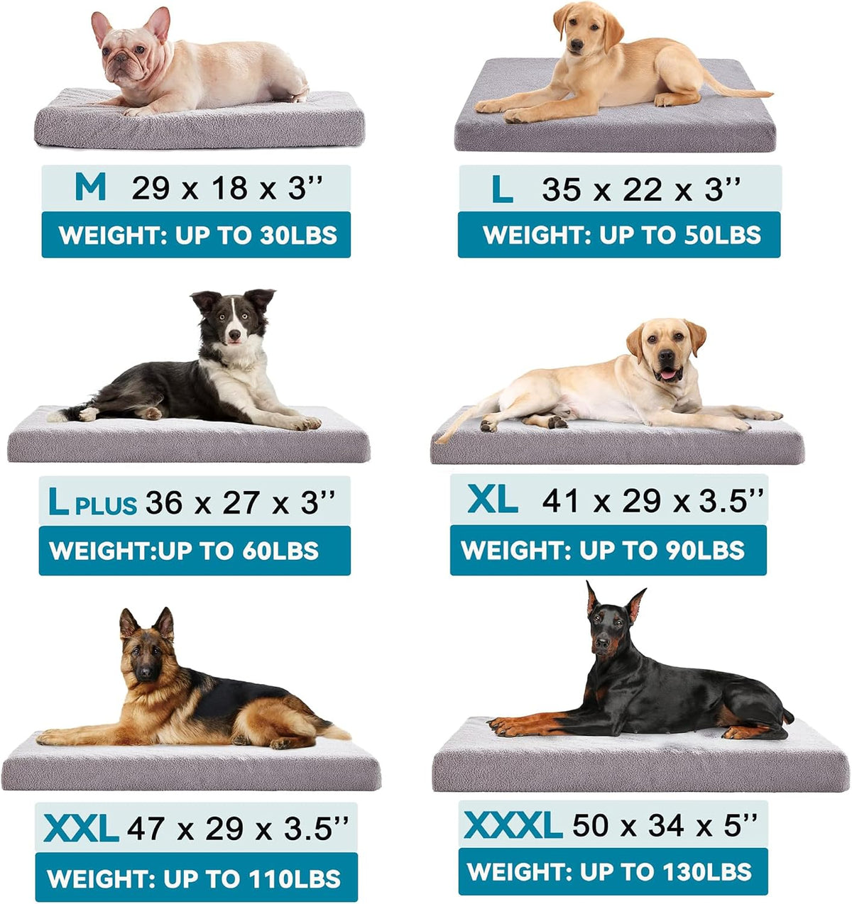 WATANIYA PET Cooling Dog Beds for Large Dogs, 35-Inch Dog Crate Bed
