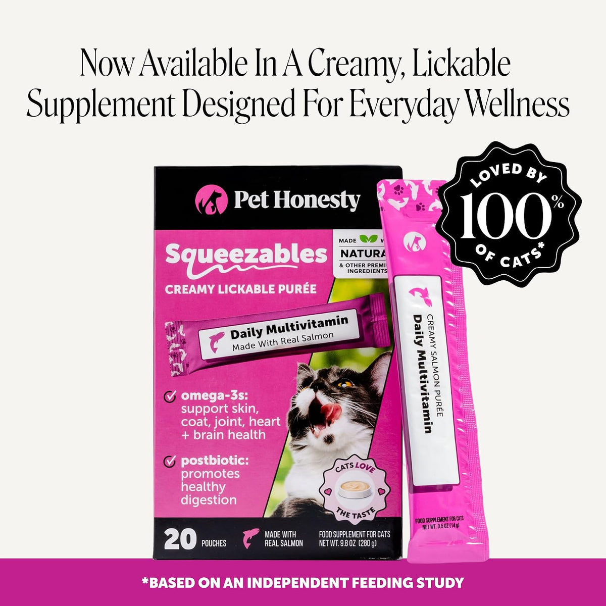 Pet Honesty Vet Backed Cat Multivitamin, Chicken, 180-Day Supply