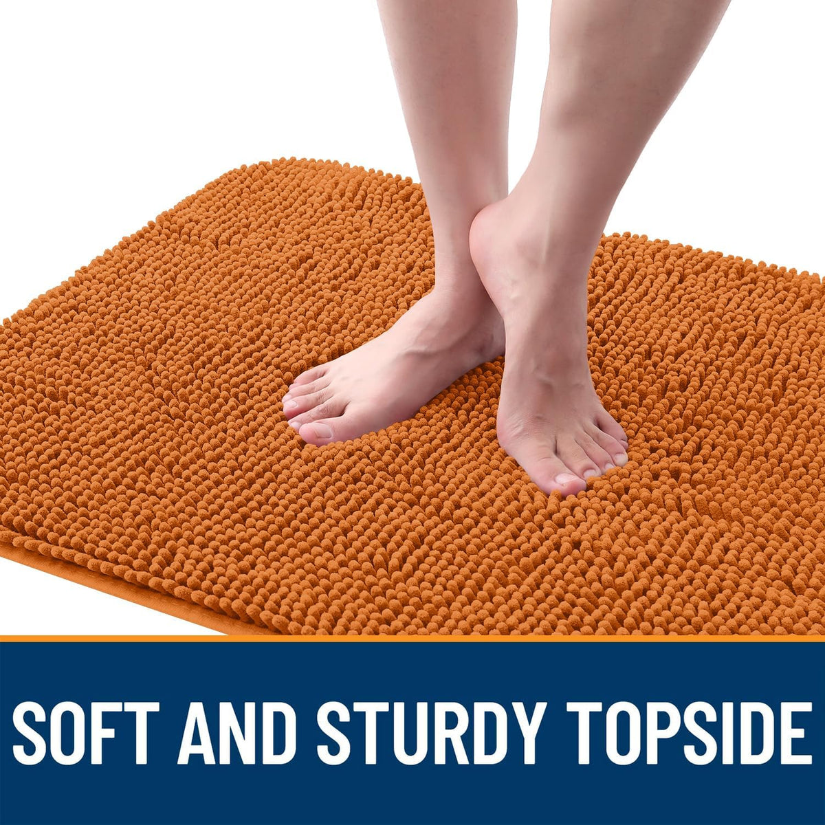 OLANLY Dog Door Mat for Muddy Paws 45x27, Super Absorbent Chenille Mud Mat