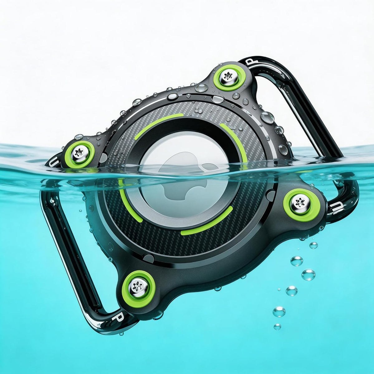 Airtag Dog Collar Holder, Waterproof(Green)
