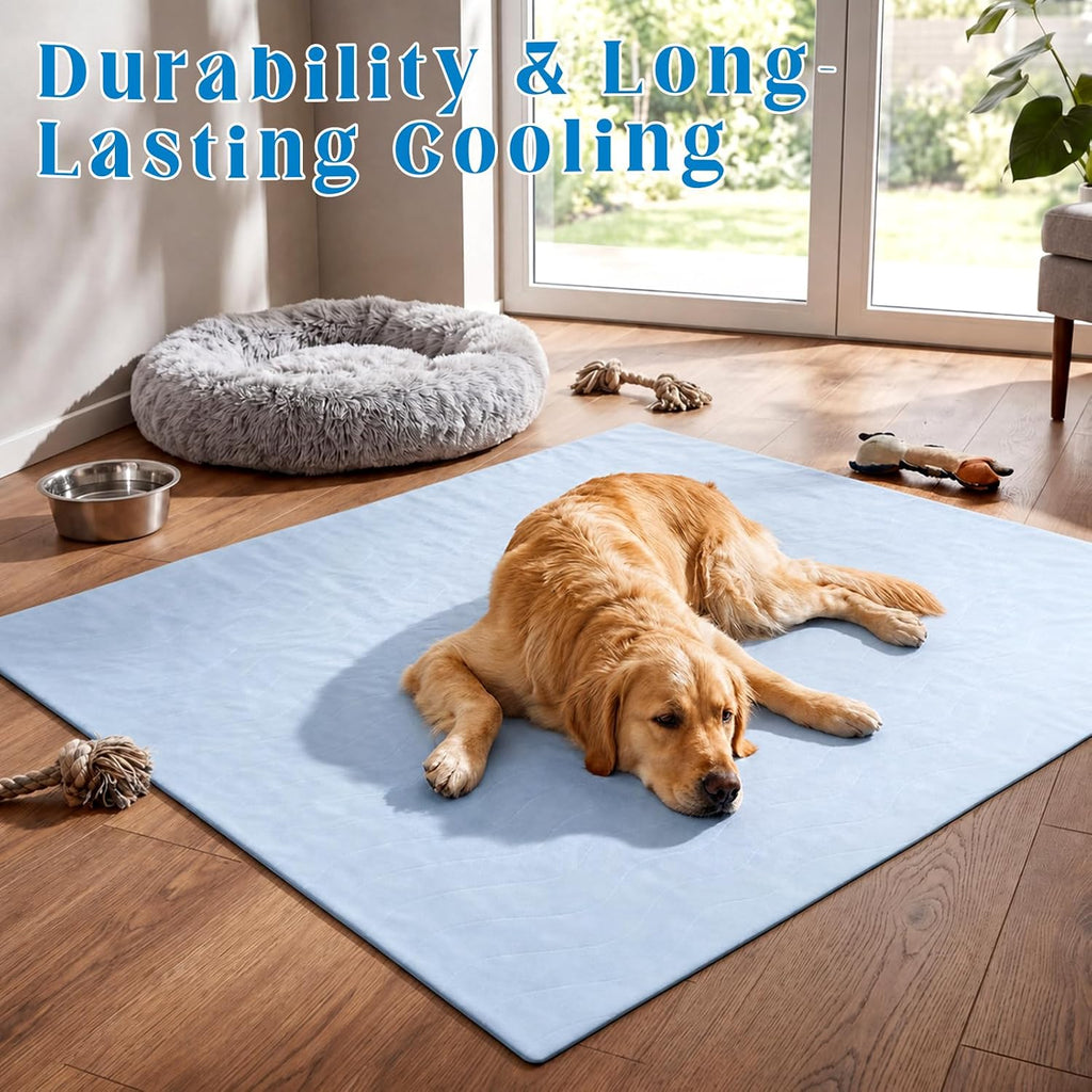 Geetery 72"x72" Cooling Blanket for Large Dogs, Breathable Pet Blanket