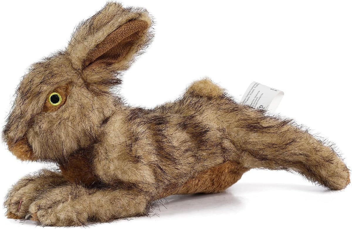 ALL FOR PAWS Brown Rabbit Pet Plush Toys, Dog Squeaker Toy, Large