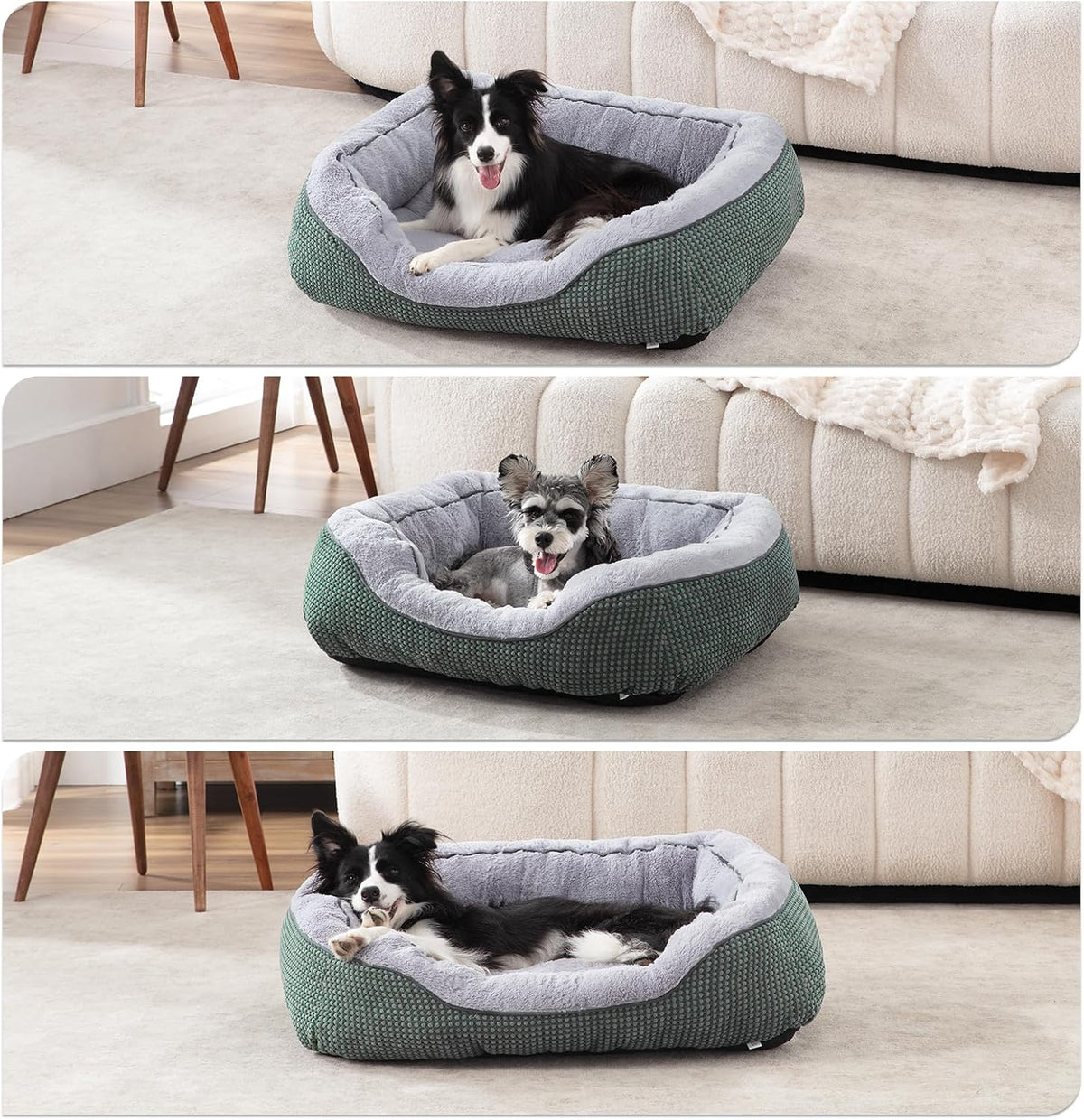 INVENHO Large Dog Beds Large Sized Dog, Washable Orthopedic Warming Soft Sleeping Durable with Anti-Slip Bottom