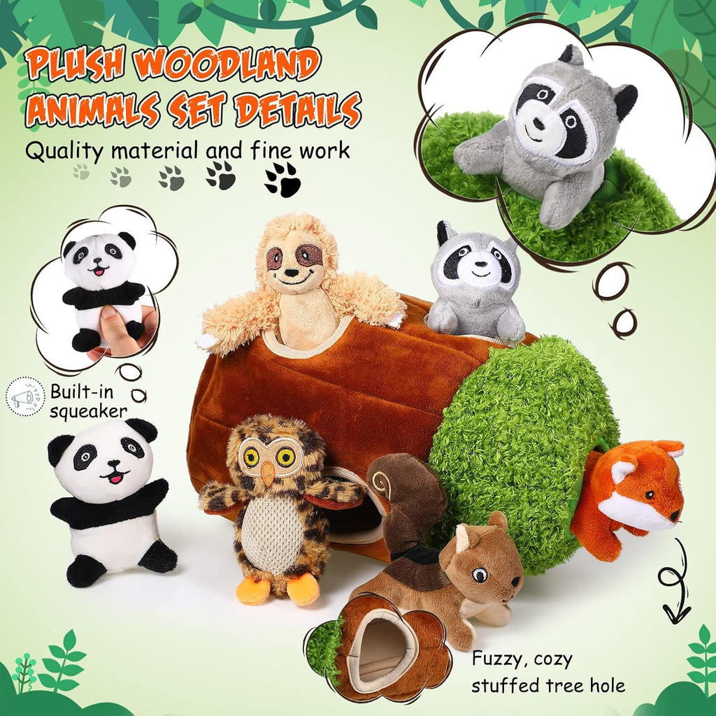 Skylety 7 Pieces Hide and Seek Dog Toys, Cute, Medium