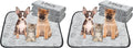Qeils Reusable Puppy Pads, Washable Pee Pads, Leakproof 18"x 24" 4 Pack