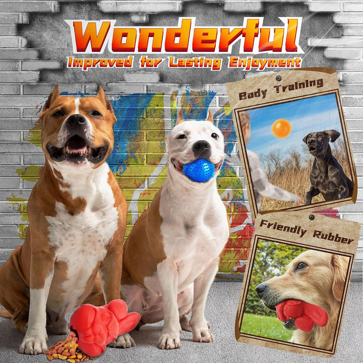 9-Pack Variety Dog Toys for Aggressive Chewers,Medium-Large Dogs
