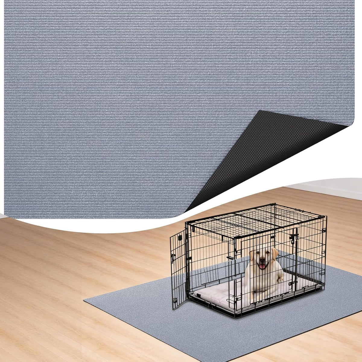 Dog Crate Mat, 46 in X 60 in Dog Playpen Mat Kennel Mat