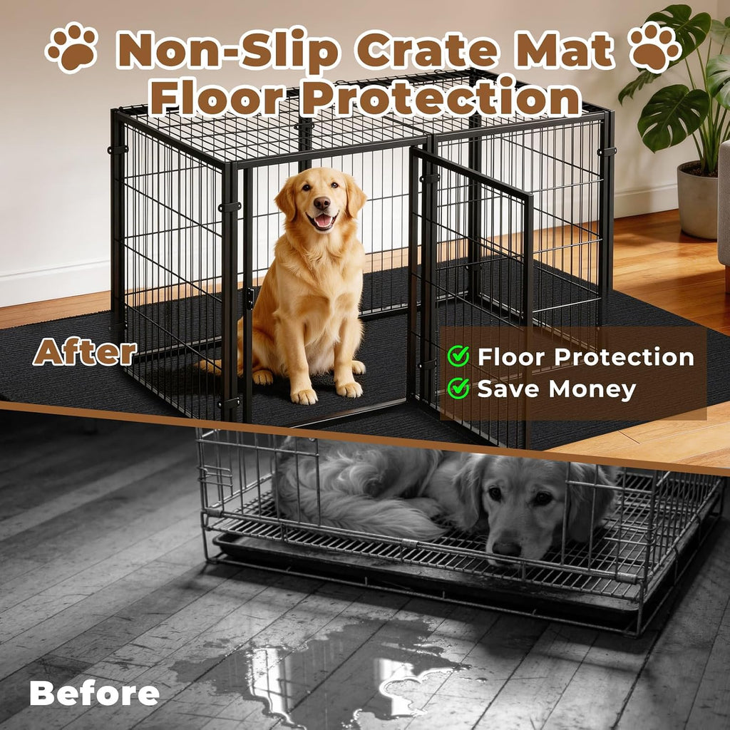 Dog Crate Mat, 32 in X 50 in Dog Playpen Mat Kennel Mat