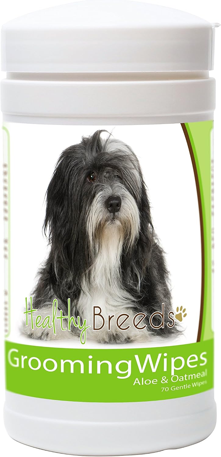 Healthy Breeds Lhasa Apso Grooming Wipes 70 Count