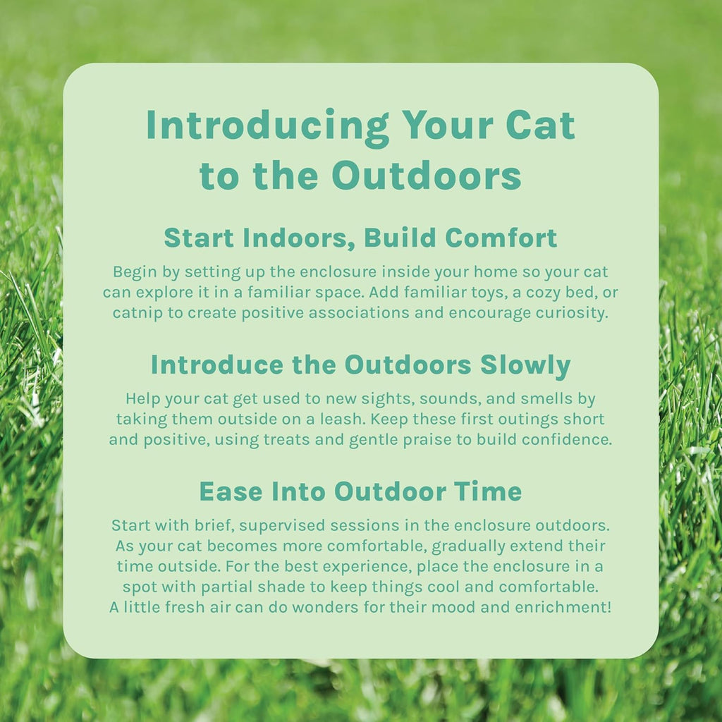 Kitty City Outdoor Catio Furniture and Play Kits for Cats, Outdoor Kennel