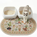 Bienbee Cat Litter Mat, 33" x 22" Dense Trapping Mesh for Litter Boxes