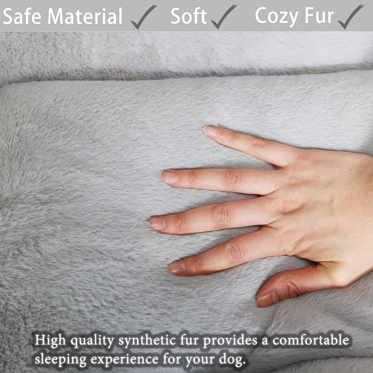 Cat Beds for Indoor Cats Washable Dog Bed Crate pad for Extra Small Dogs Ultra Soft Pet Kennel Pad for Cage Flat Puppy Kitten Cushion Sleeping Mat Anti-Slip Light Grey 22 x 13