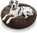 JOLLYVOGUE Dog Beds Large Sized Dog, Calming Anti-Anxiety Dog Bed, Fluffy Donut Cushion for Extra Large Pets (45")
