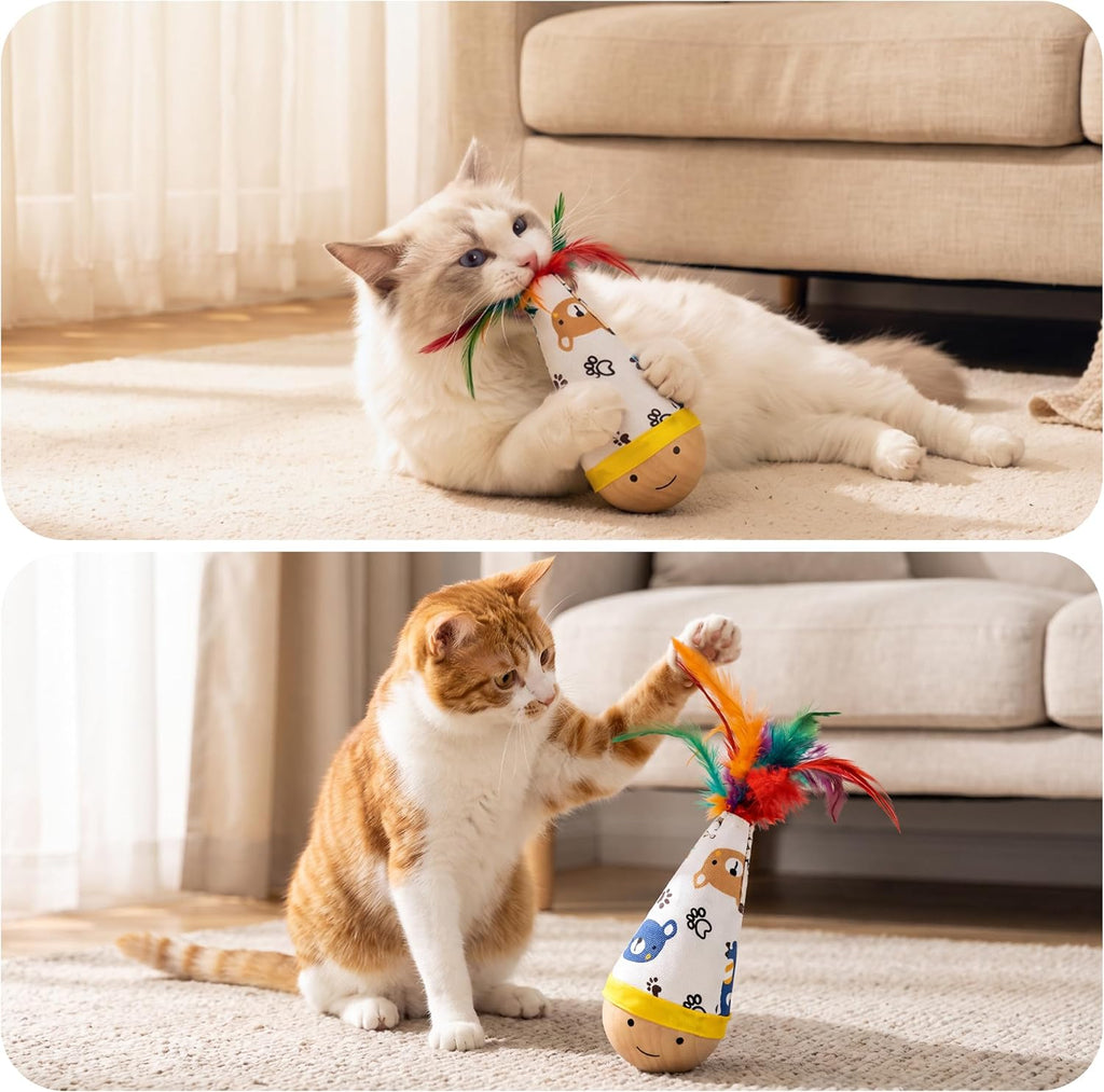35 Pcs Cat Toys for Indoor Cats, S-Shaped Kitten Play Tube Toy